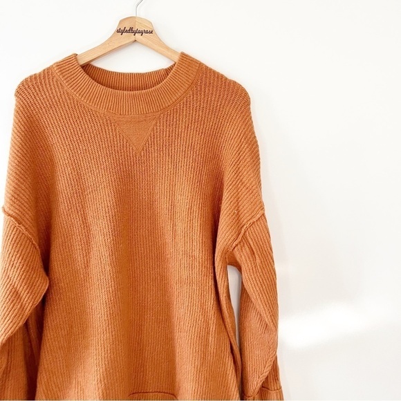 Aerie Oversized Knit Ribbed Sweater - Picture 2 of 8